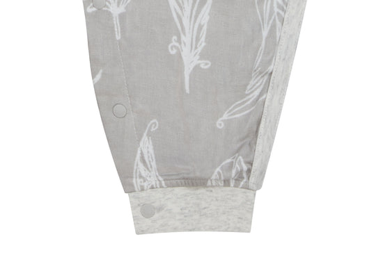 Load image into Gallery viewer, 3/4 Sleeve Romper (Bamboo Pima) - Feather Grey
