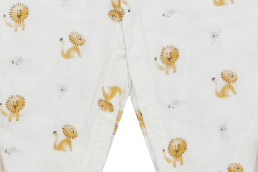 Short Sleeve Romper (Bamboo Pima) - The Lion and The Mouse