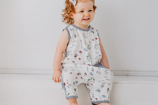 Sleeveless Romper (Bamboo Pima) - The Town Mouse & The Country Mouse