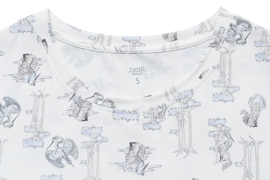 Load image into Gallery viewer, Men&amp;#39;s Short Sleeve PJ Set (Bamboo Jersey) - The Wolf &amp;amp; The Crane
