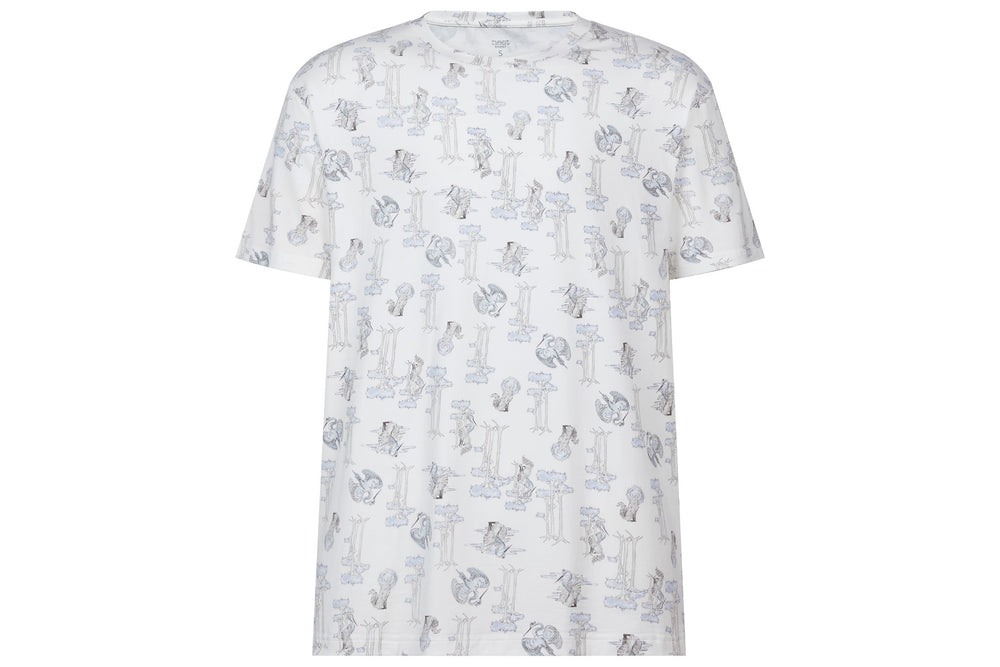 
            
                Load image into Gallery viewer, Men&amp;#39;s Bamboo Jersey Short Sleeve PJ Set - The Wolf &amp;amp; The Crane
            
        