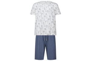 
            
                Load image into Gallery viewer, Men&amp;#39;s Bamboo Jersey Short Sleeve PJ Set - The Wolf &amp;amp; The Crane
            
        