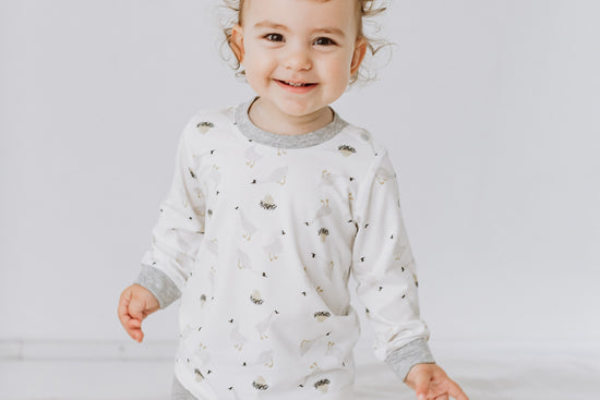 Two-Piece Long Sleeve PJ Set (Bamboo) - The Goose & The Golden Egg