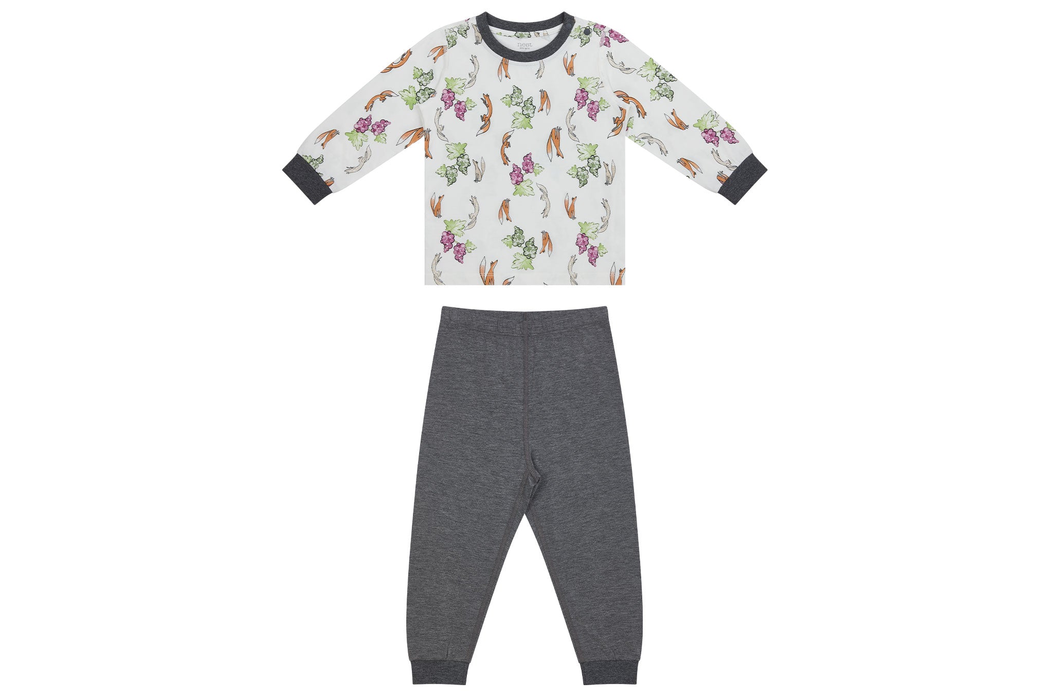 Bamboo Two-Piece Long Sleeve PJ Set - The Fox & The Grapes