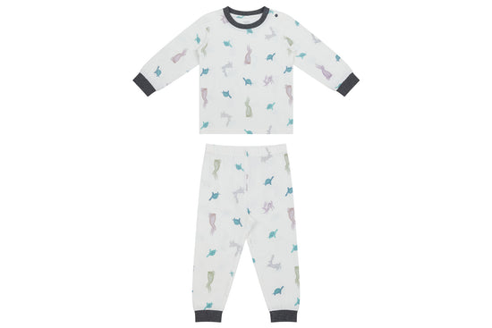 Two-Piece Long Sleeve PJ Set (Bamboo) - The Tortoise & The Hare