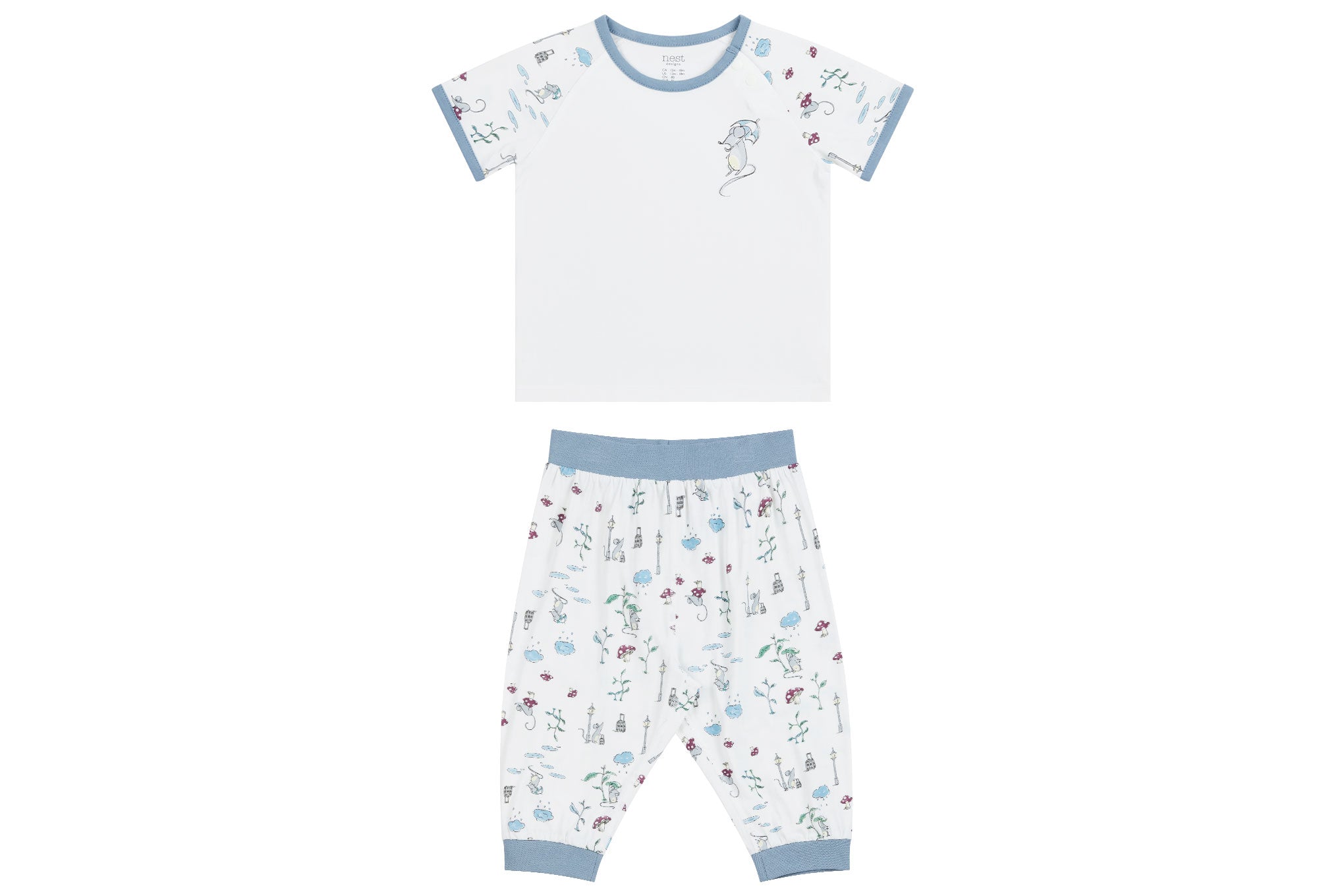 Bamboo Short Sleeve Play Set - The Town Mouse & The Country Mouse