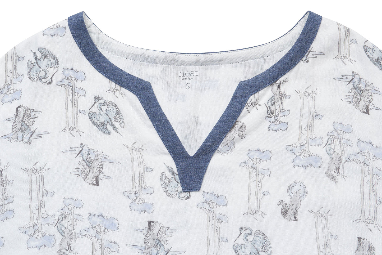Load image into Gallery viewer, Women&amp;#39;s Sleeping Tunic (Bamboo) - The Wolf &amp;amp; The Crane
