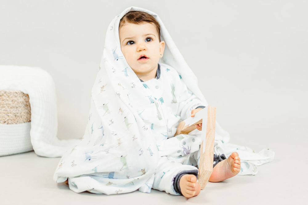 Bamboo Swaddle Blankie (Single) - The Ant & The Grasshopper