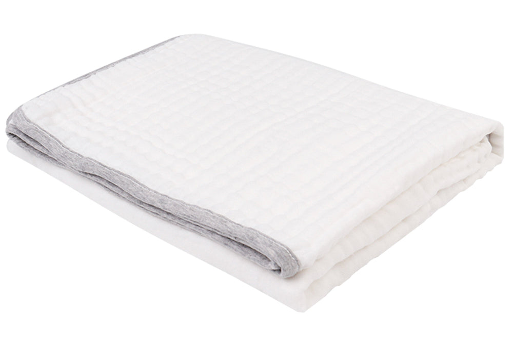 
            
                Load image into Gallery viewer, 6-Layer Toddler Bath Towel (Organic Cotton) - Melange Grey
            
        