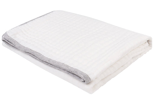 6-Layer Toddler Bath Towel (Organic Cotton) - Melange Grey
