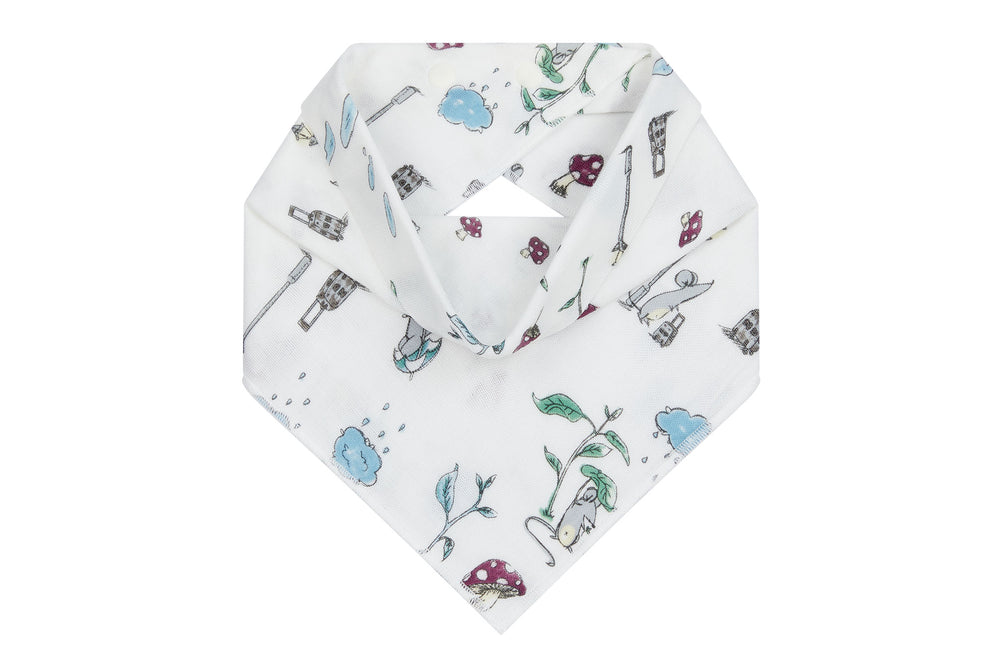 
            
                Load image into Gallery viewer, Baby Bandana Bib (Bamboo) - The Town Mouse &amp;amp; The Country Mouse
            
        