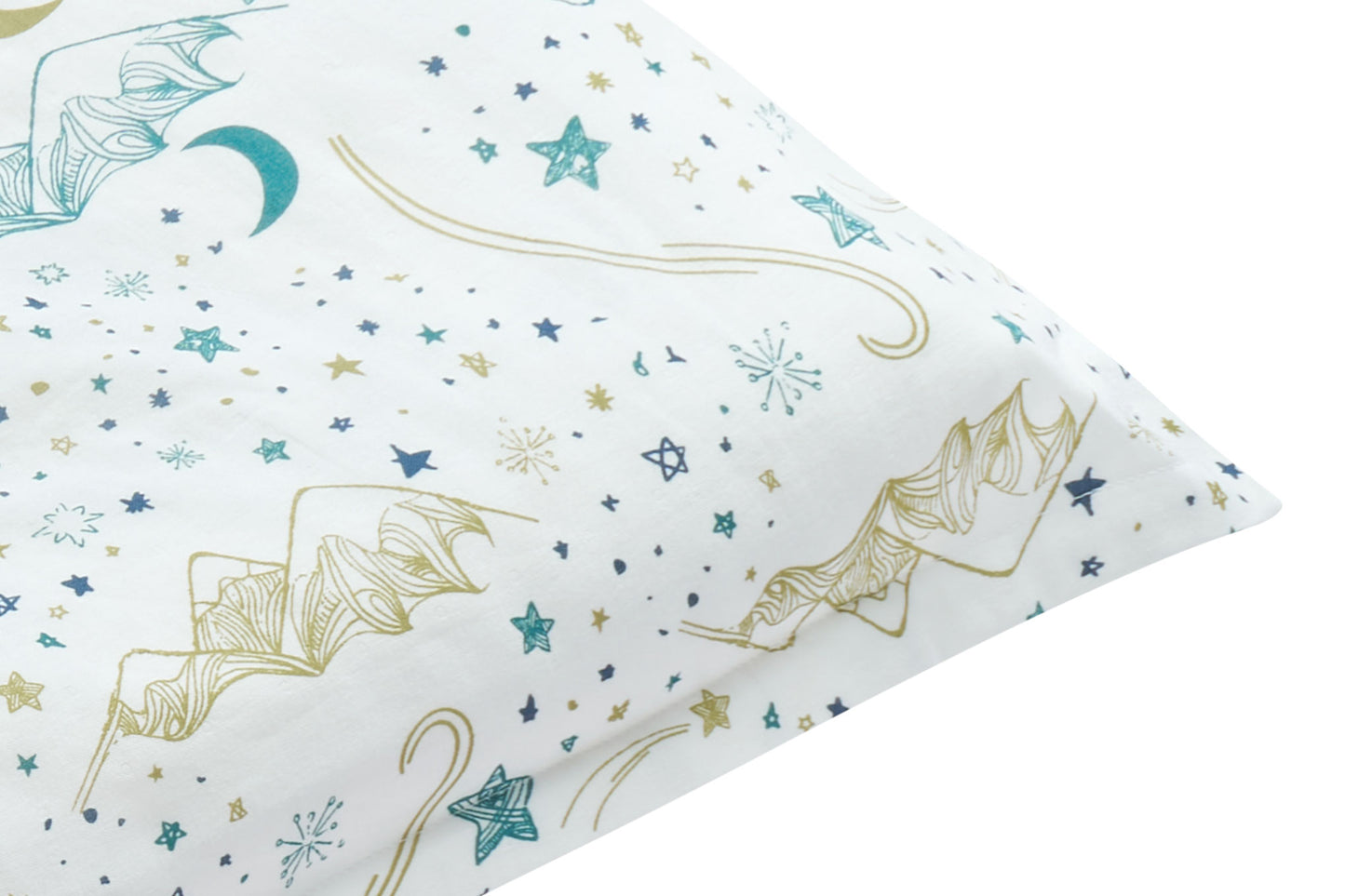 Toddler Pillowcase (Bamboo, Small) - Stars White