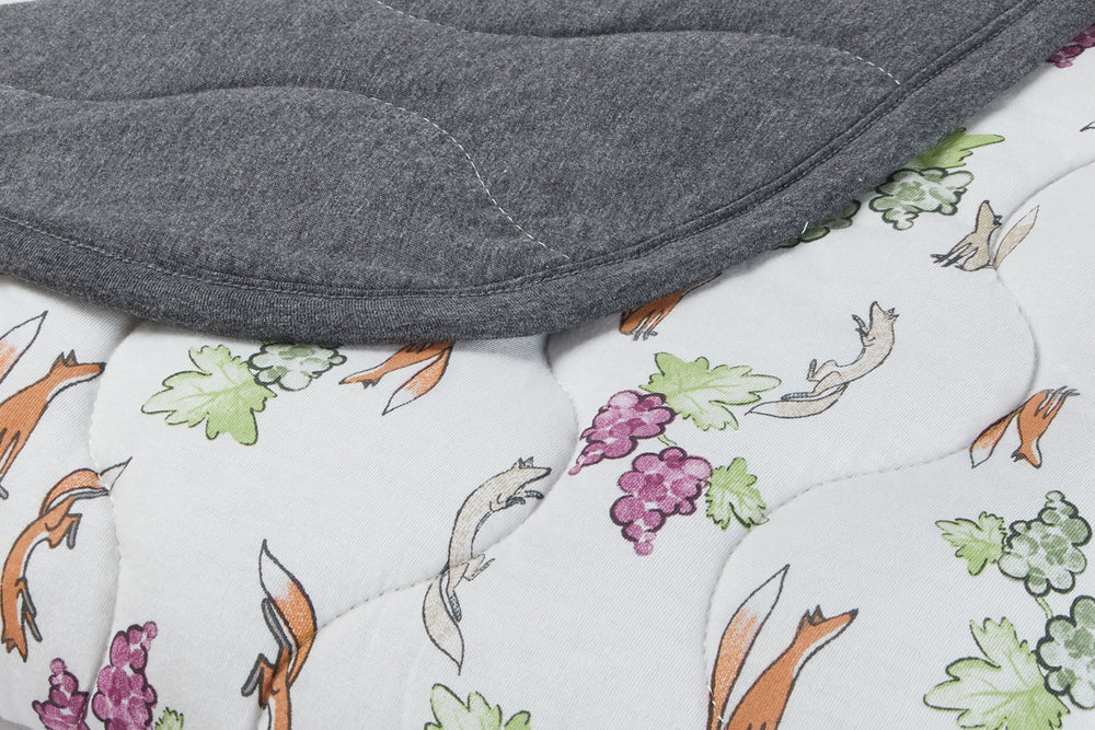 
            
                Load image into Gallery viewer, Large Quilted Bamboo Jersey Cozy Blanket 2.0 TOG - The Fox &amp;amp; The Grapes
            
        