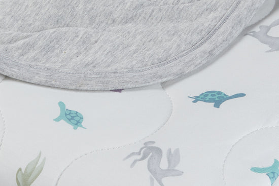 Load image into Gallery viewer, Small Quilted Cozy Blanket 2.0 TOG (Bamboo Jersey)  - The Tortoise &amp;amp; The Hare
