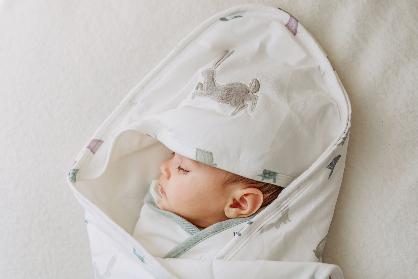 Hooded Blanket (Organic Cotton) - The Tortoise & The Hare