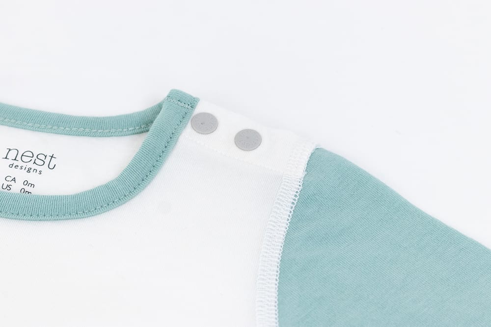 Load image into Gallery viewer, Organic Cotton Jersey Long Sleeve Onesie - Summer Graze - Nest Designs
