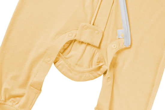 Short Sleeve Footed Sleep Bag 0.5 TOG (Bamboo Jersey) - Pantone Sunset Gold