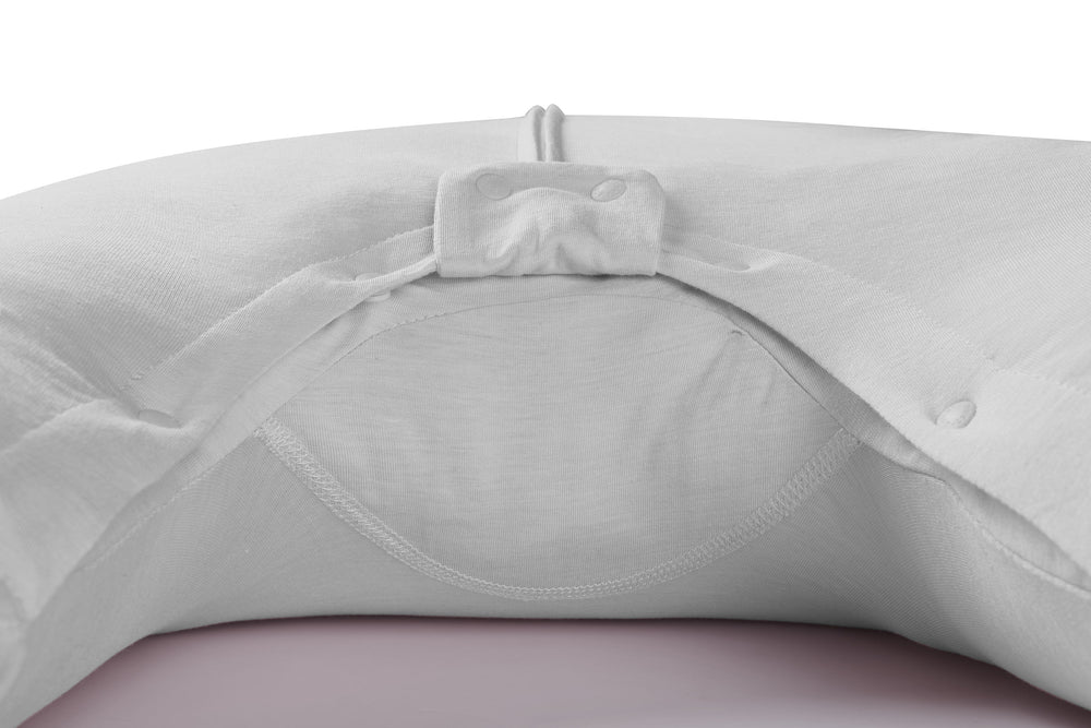 Bamboo Jersey Short Sleeve Footed Sleep Bag 0.5 TOG - Pantone Drizzle