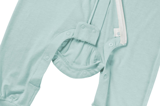 Short Sleeve Footed Sleep Bag 0.5 TOG (Bamboo Jersey) - Pantone Harbor Gray