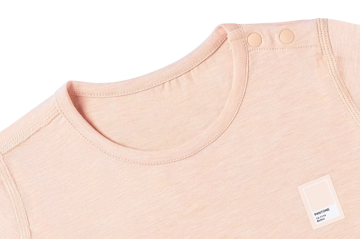 Short Sleeve T-shirt (Bamboo Jersey) - Pantone Bellini