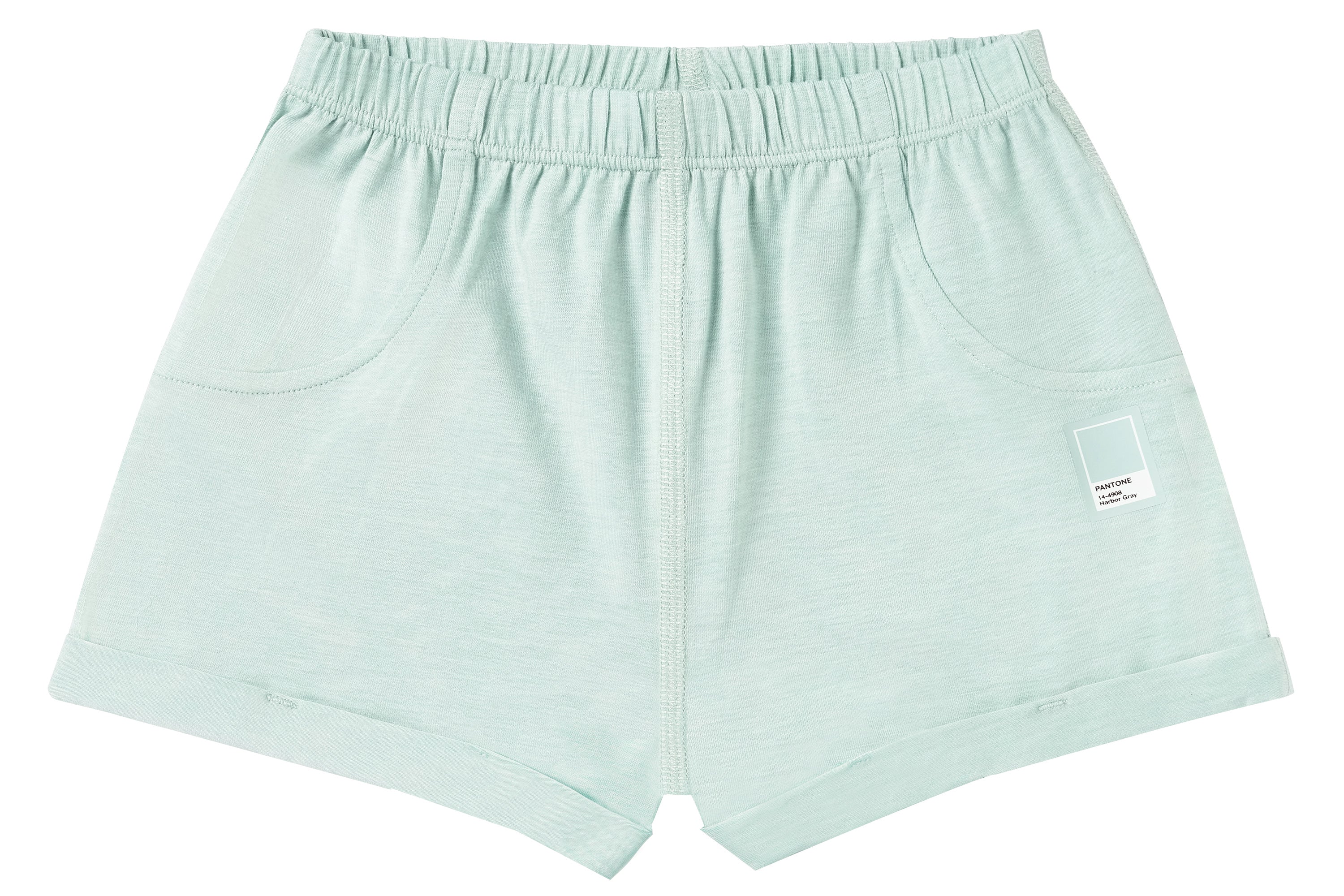Bamboo Jersey Shorts - Pantone Harbor Gray