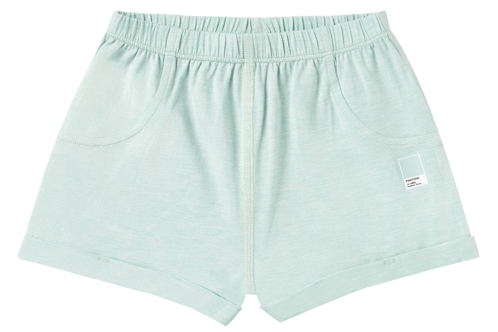 Bamboo Jersey Shorts - Pantone Harbor Gray