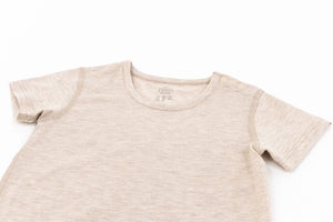 Basics Bamboo Cotton Short Sleeve T-Shirt - Warm Taupe
